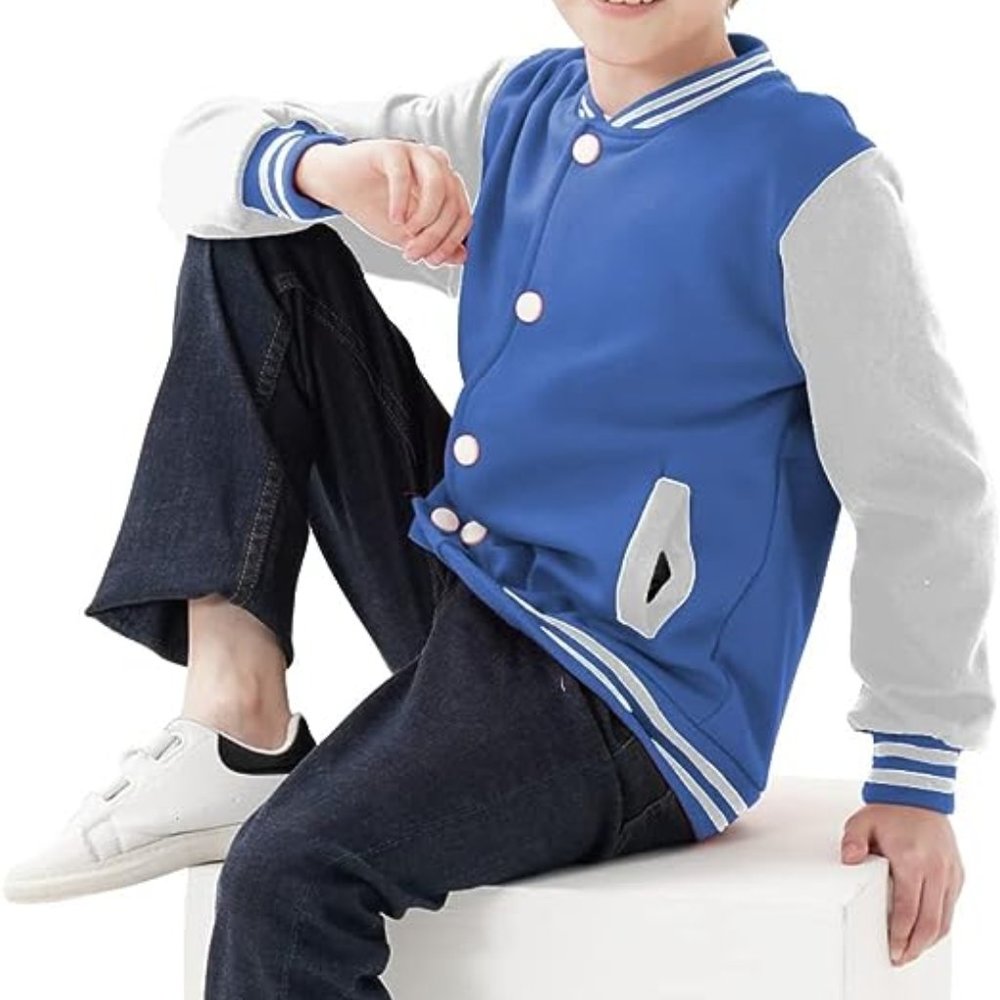 Kids Baseball Jackets Boys Varsity Jacket Everyday